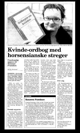 Artiklen fra Horsens Folkeblad 2001 i forbindelse med udgivelsen af 